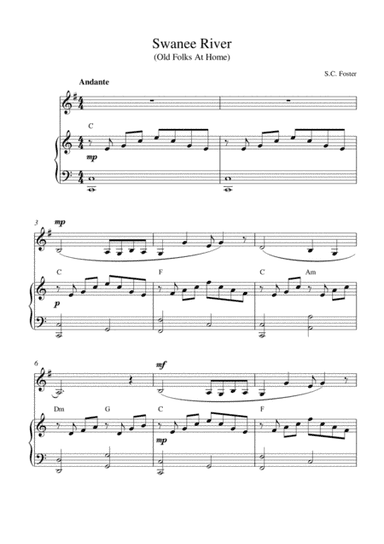 Swanee River (Old Folks at Home) (arr. Kaiserin Rebecca)