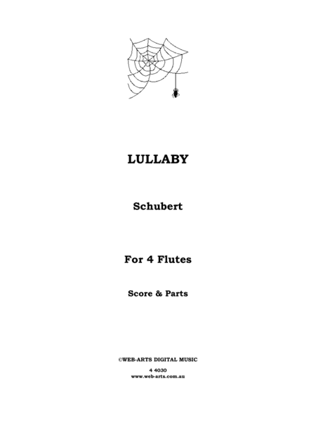 LULLABY for 4 flutes - SCHUBERT (arr. WEB-ARTS DigitalMusic)