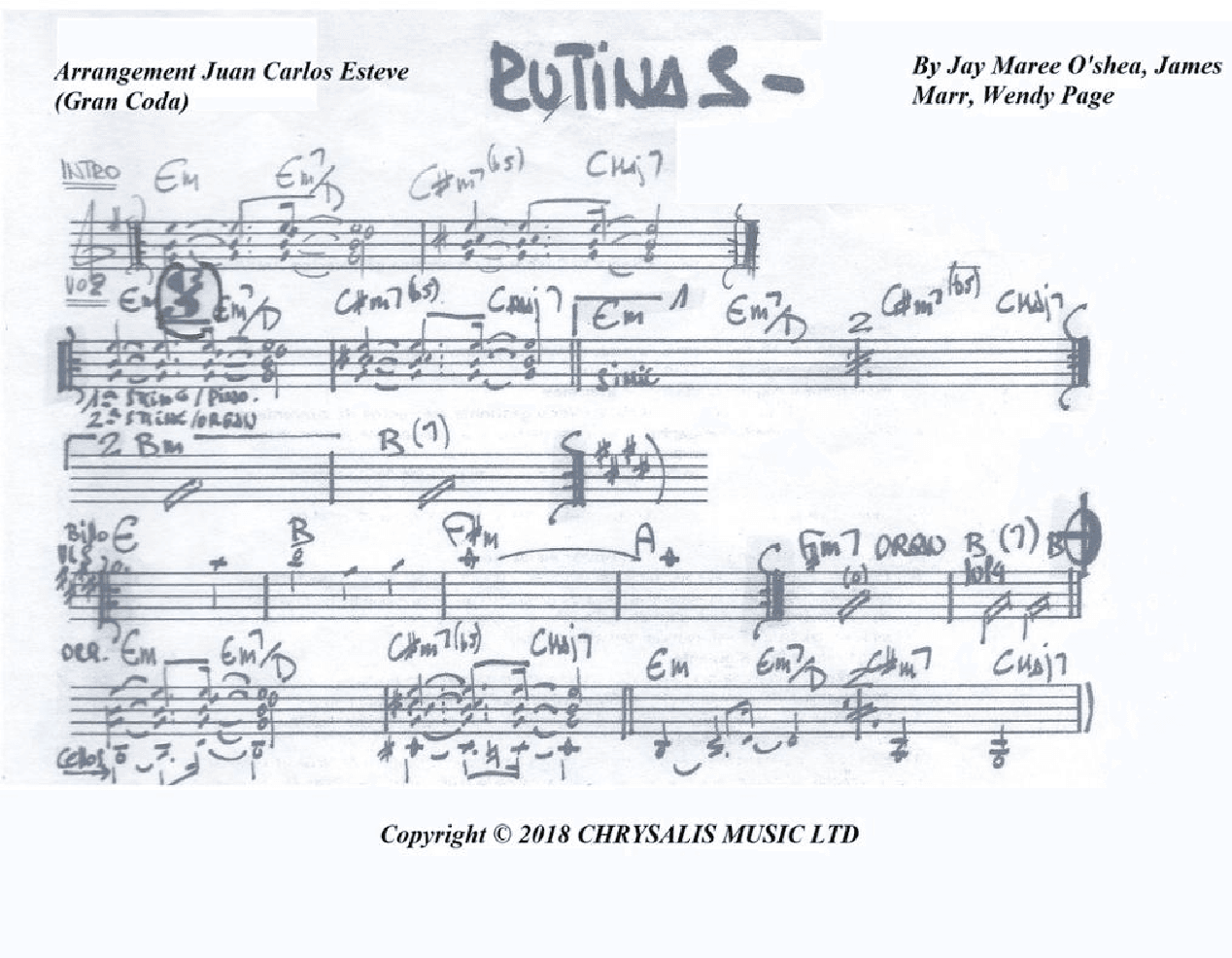 Rutinas (arr. juan carlos esteve / Gran Coda)