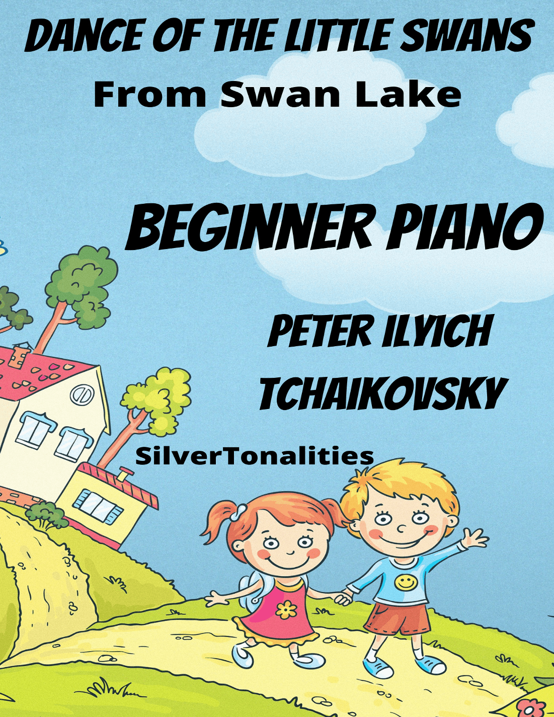 Dance of the Little Swans Swan Lake Beginner Piano Standard Notation Sheet Music (arr. SilverTonalities)