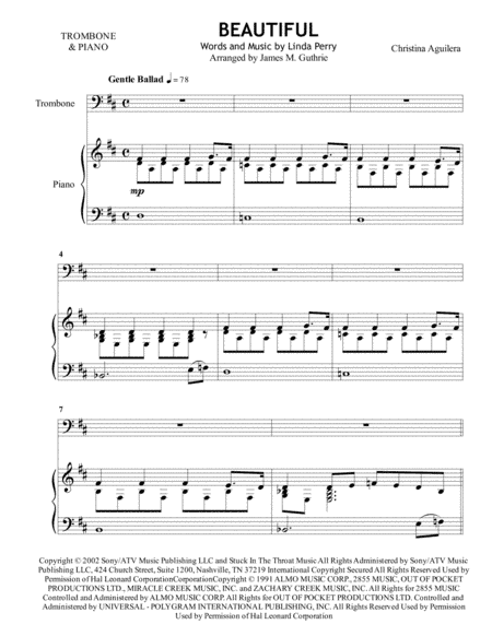 Beautiful (arr. James M. Guthrie)