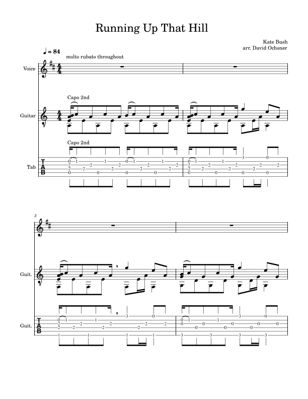 Running Up That Hill (arr. David Ochsner)