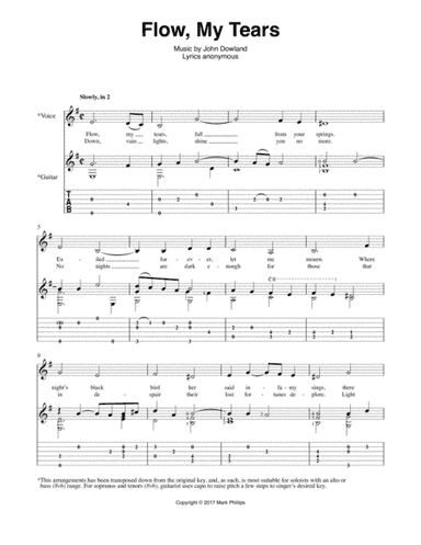 Flow, My Tears (arr. Mark Phillips)