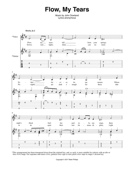 Flow, My Tears (arr. Mark Phillips)