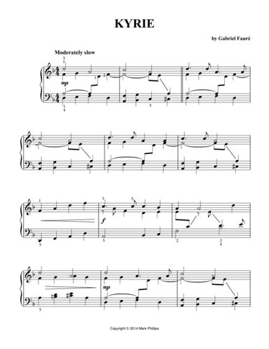 Fauré Requiem: "Kyrie" (arr. Mark Phillips)