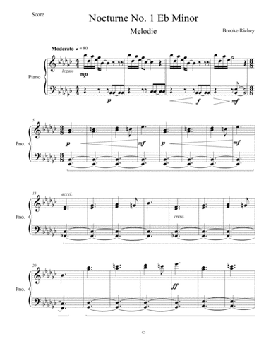 Nocturne No. 1 Eb Minor