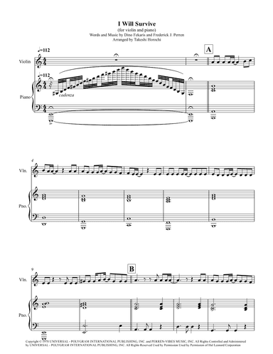 I Will Survive (arr. Takeshi Horochi)