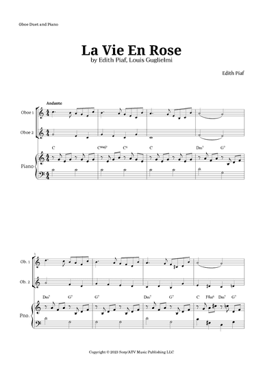 La Vie En Rose (arr. Langanho)