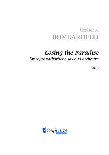 Umberto Bombardelli: LOSING THE PARADISE (ES-22-006)  - Score Only