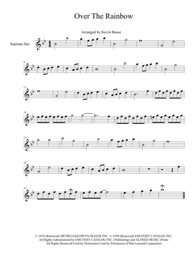 Over The Rainbow (from The Wizard Of Oz) (arr. Kevin Busse)