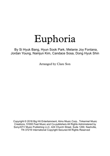 Euphoria (arr. Clare Son)