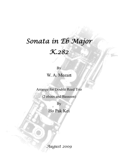 Sonata in Eb Major K.282 for Double Reed Trio (arr. Ho Pak Kei)