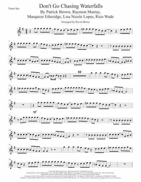 Waterfalls (arr. Kevin Busse)