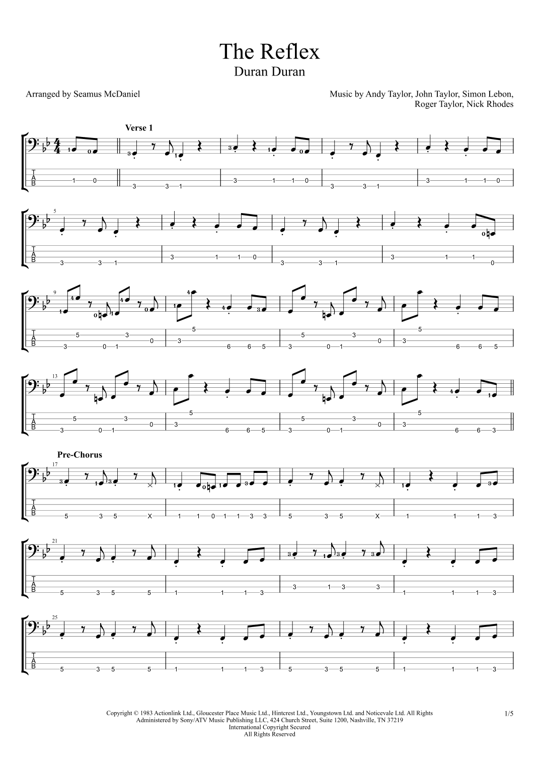 The Reflex (arr. Seamus McDaniel)