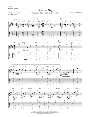 October Sky (arr. Kohei Ando)