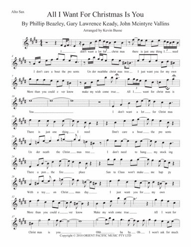 All I Want For Christmas Is You (arr. Kevin Busse)