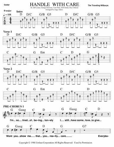 Handle With Care (arr. Jorge Juárez)