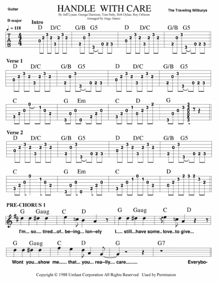 Handle With Care (arr. Jorge Juárez)