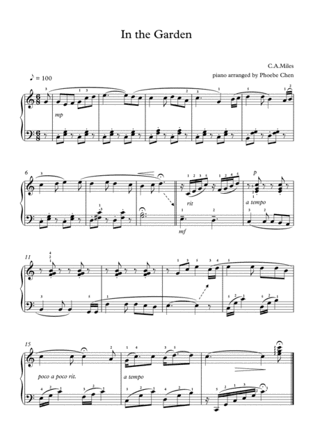 in the garden (arr. Phoebe Chen)