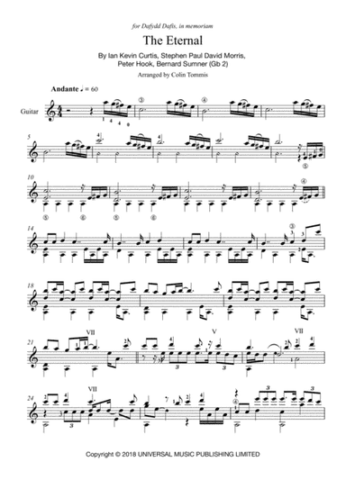 Eternal (arr. Colin Tommis)