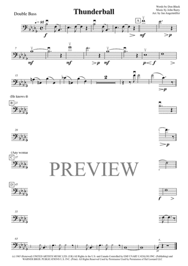 Thunderball (arr. Jan Angermüller)