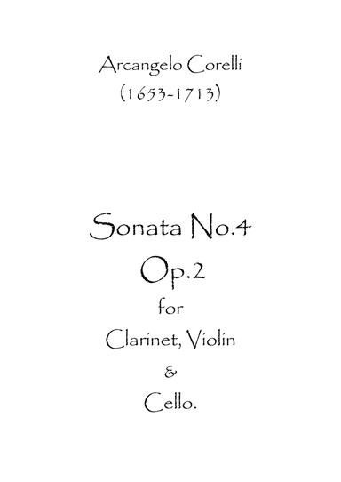 Sonata No.4. Op.2 (arr. Spence Bundy)