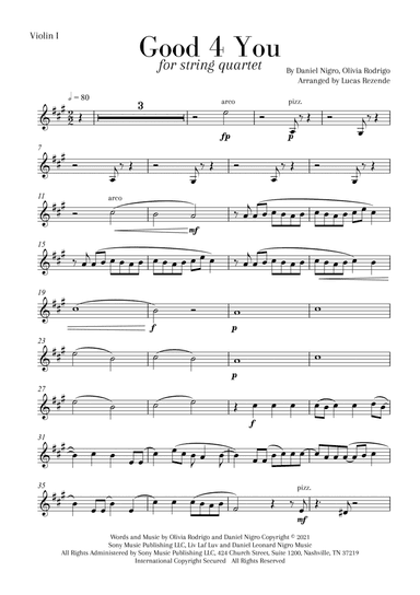 Good 4 U (arr. Lucas Rezende)