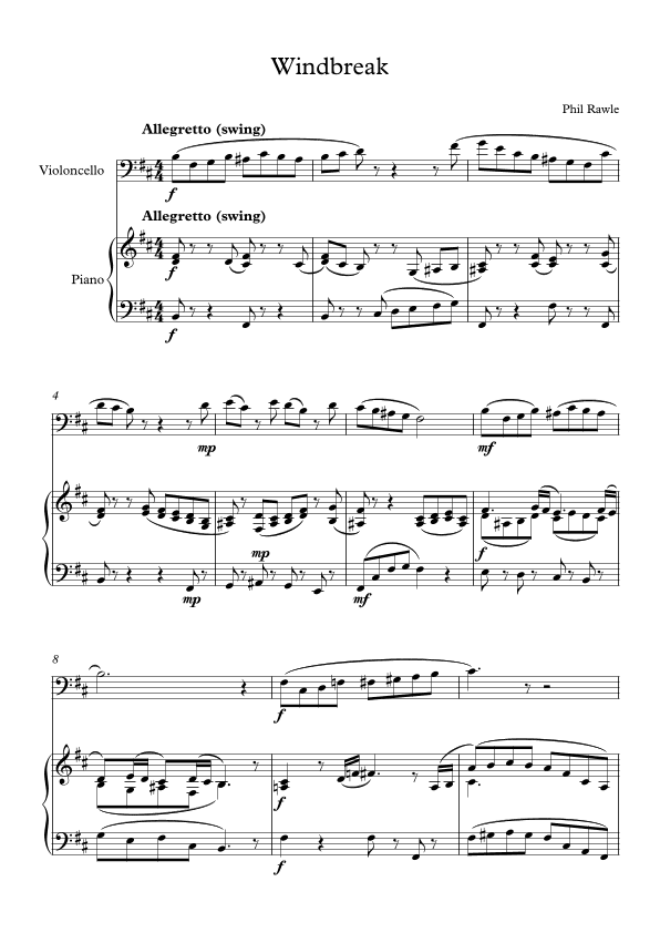 Windbreak - 'Cello Solo