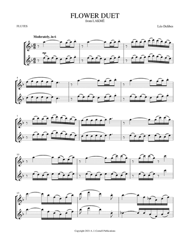Flower Duet (from Lakmé) (arr. Mark Phillips)