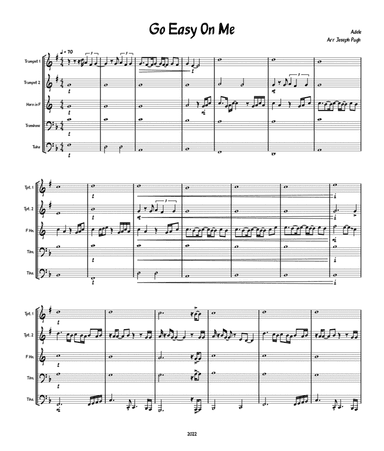 Easy On Me (arr. Joseph Pugh)