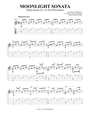Moonlight Sonata (arr. Francisco Tárrega)