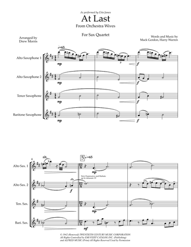 At Last (arr. Drew Morris)