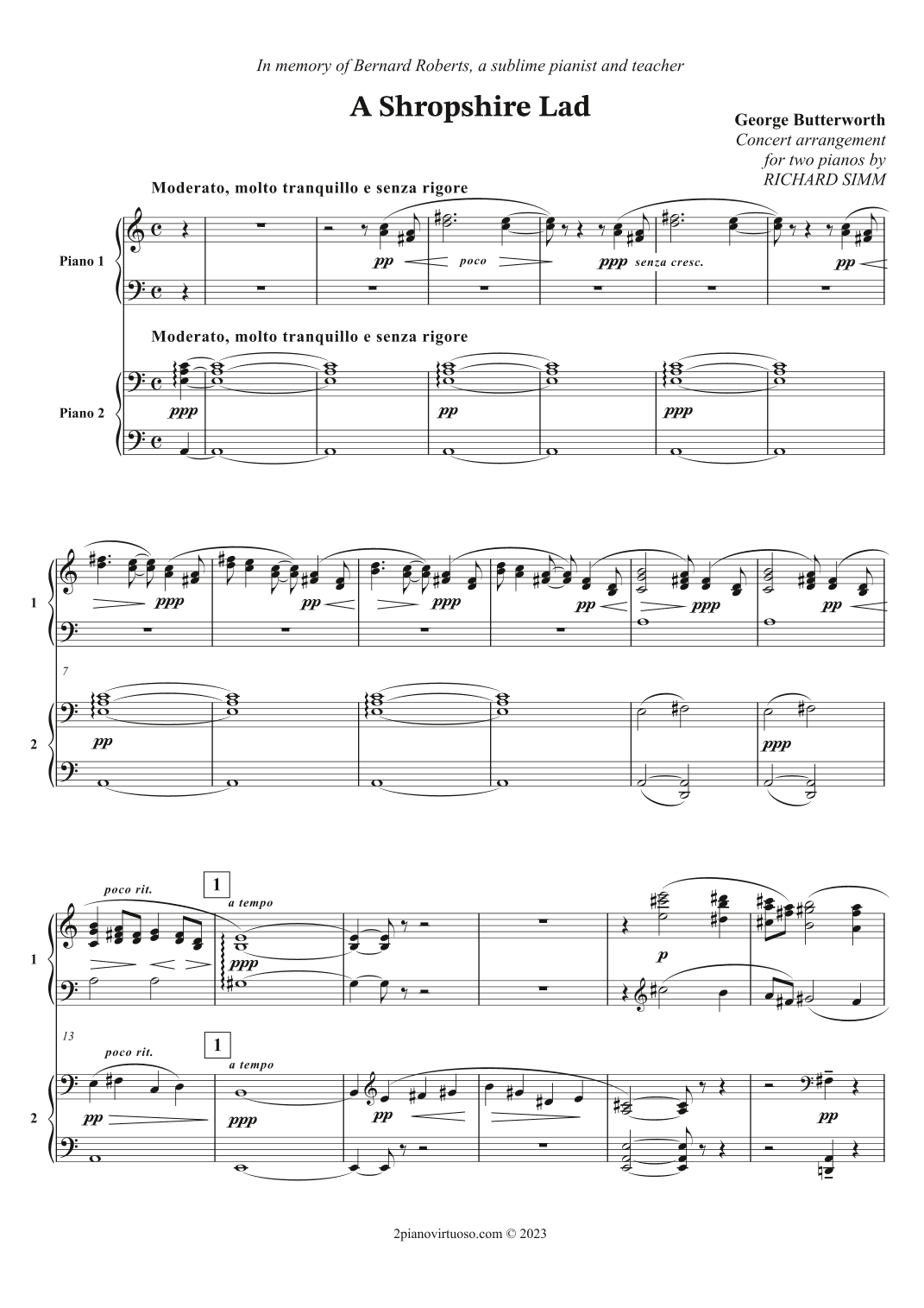A Shropshire Lad - Rhapsody (arr. Richard Simm)