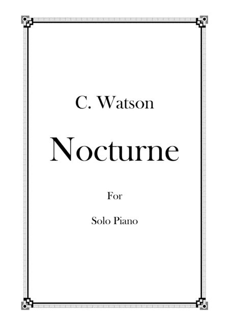 Nocturne - For Solo Piano
