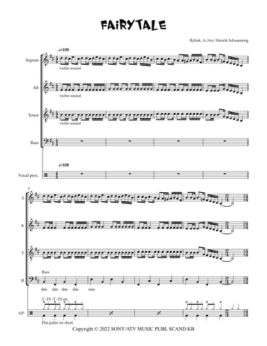 Fairytale (arr. Henrik Schaanning)