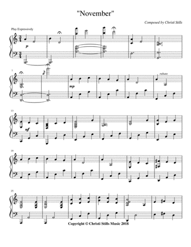 "November" (Piano Solo)
