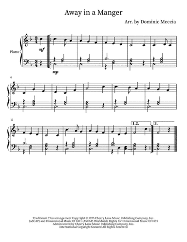 Away In A Manger (arr. Dominic Meccia)
