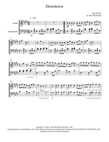 Downtown (arr. Rie Mochizuki)