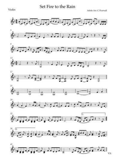 Set Fire To The Rain (arr. Caroline Pearsall)