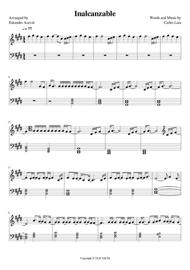 Inalcanzable (arr. Eskander Aceval)
