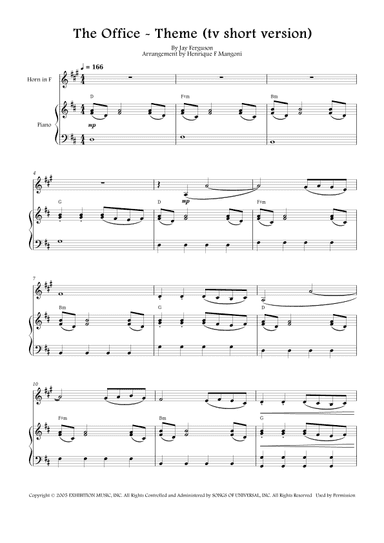 The Office - Theme (arr. Henrique F Mangoni)
