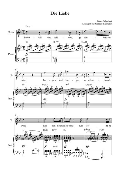 Die Liebe (arr. Gabriel Eleutério)