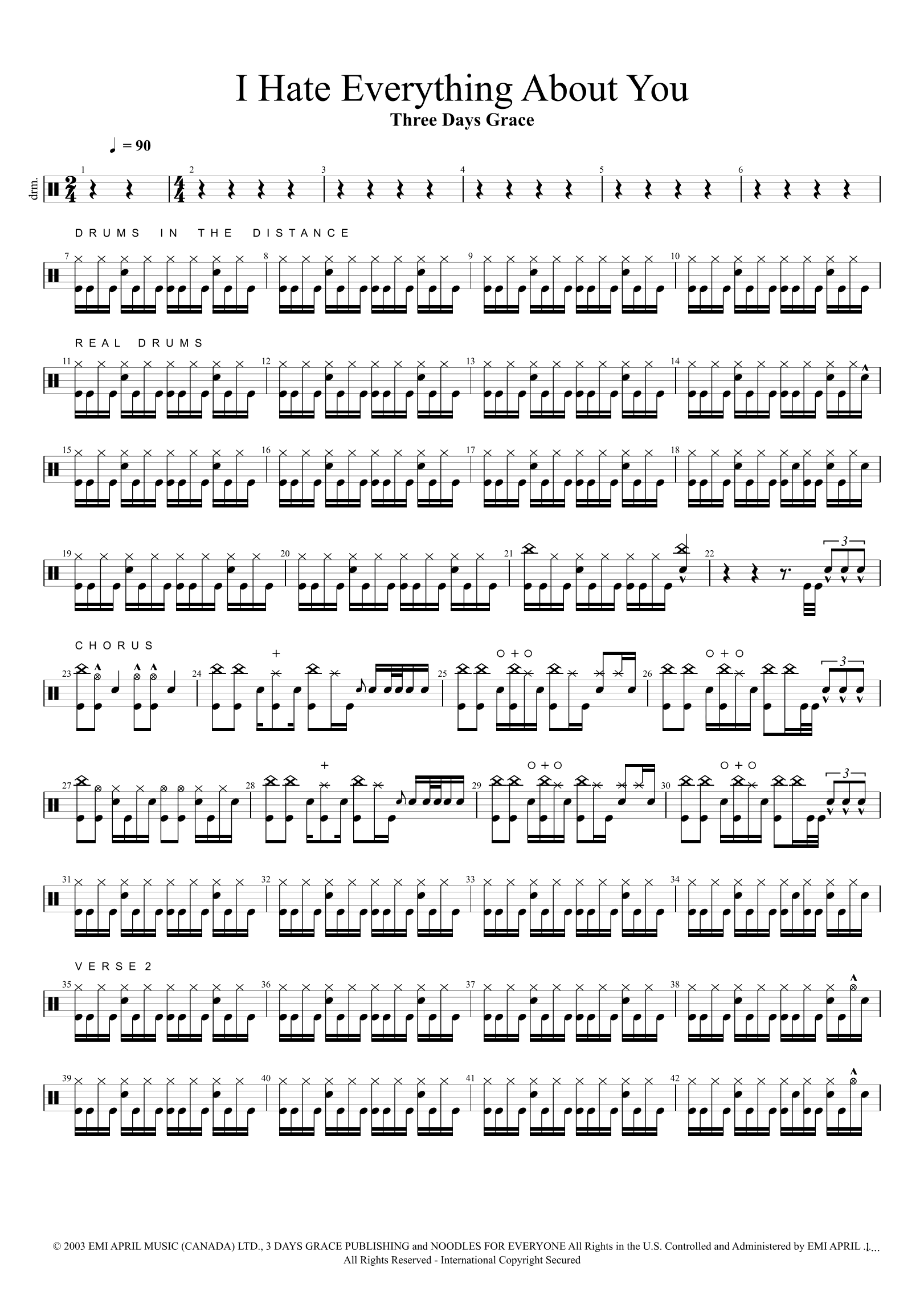 I Hate Everything About You (arr. Cyril Mayer)