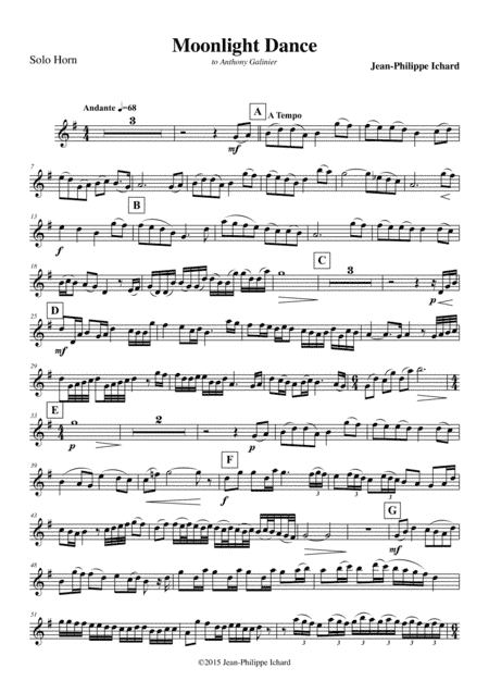 Moonlight Dance - Solo Tenor Part