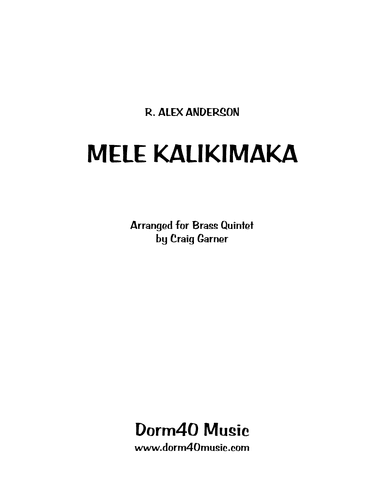 Mele Kalikimaka (arr. Craig Garner)