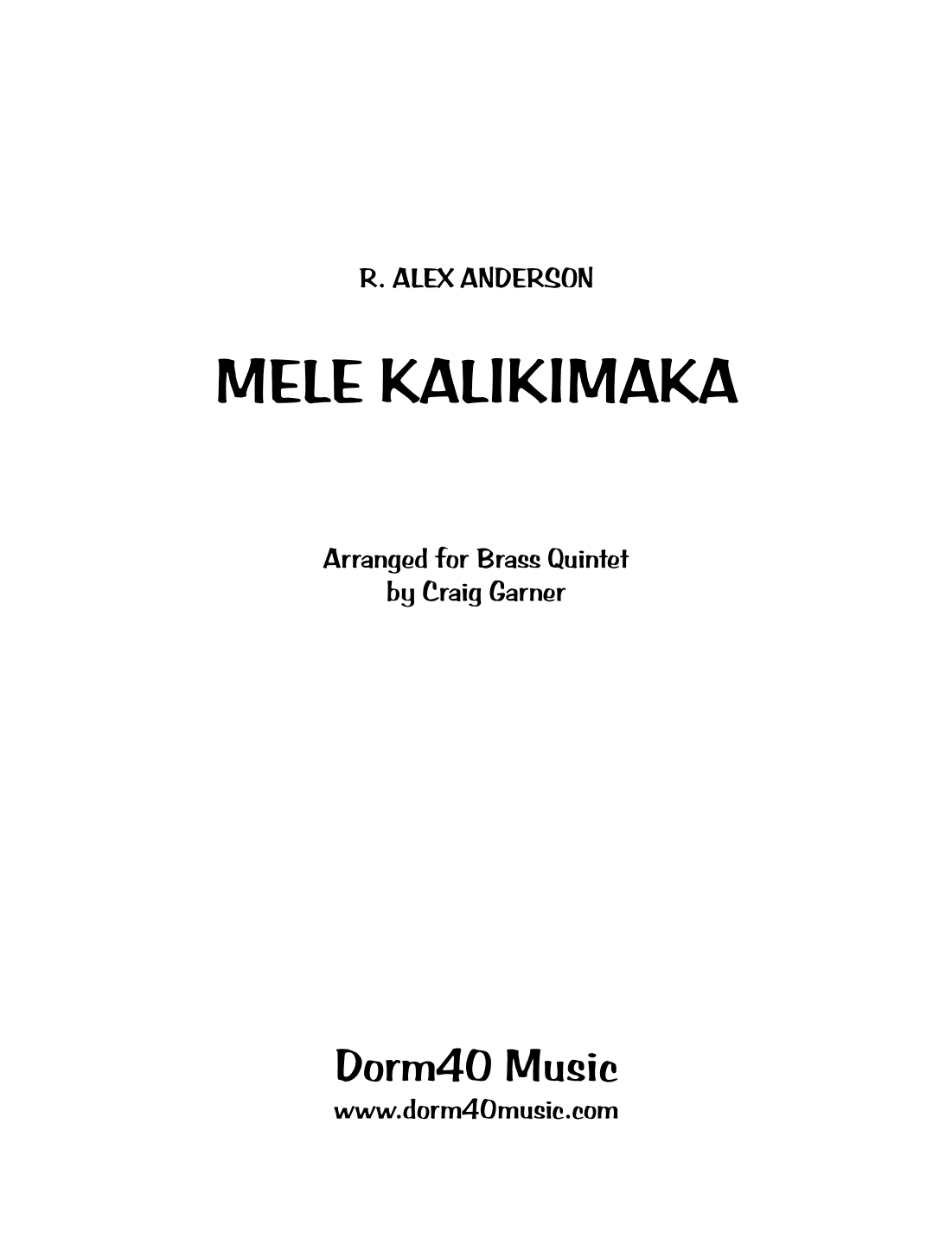 Mele Kalikimaka (arr. Craig Garner)