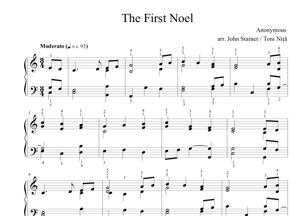 The First Noel (arr. John Stainer / Toni Nita)