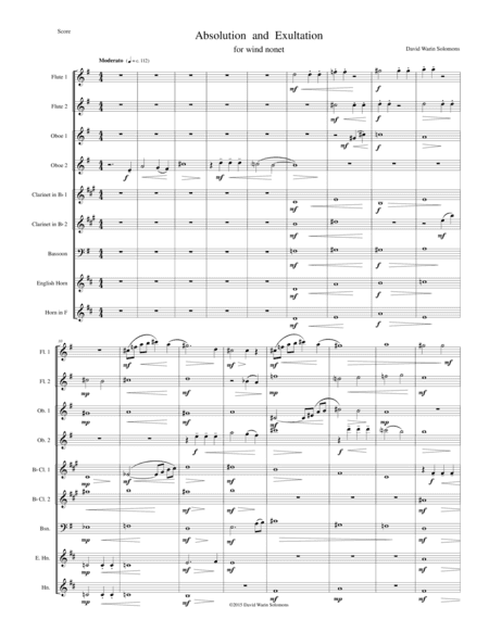 Absolution and Exultation for wind nonet (version 3 with cor anglais part)