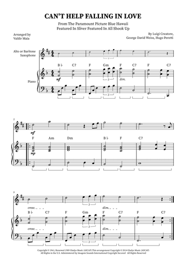 Can't Help Falling In Love (arr. Valdir Maia)