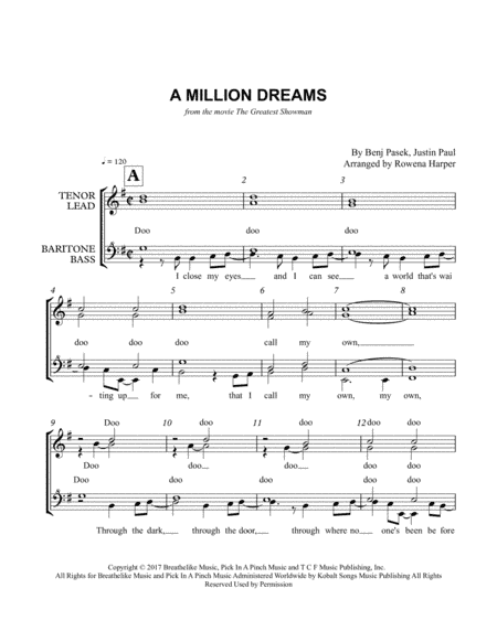 A Million Dreams (arr. Rowena Harper)